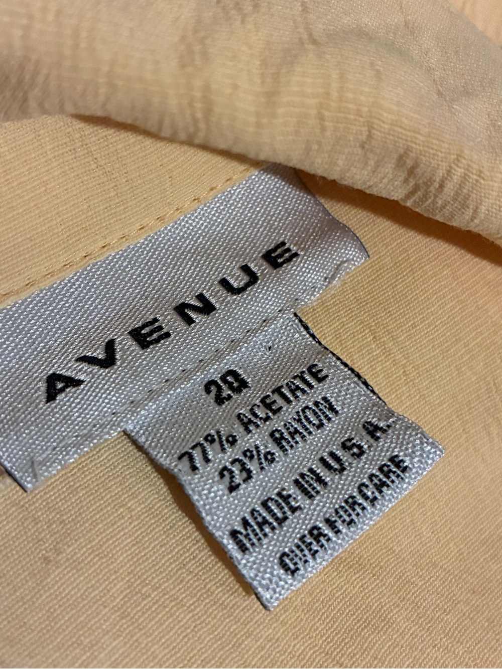 Avenue Yellow Maxi Dress Button Down Size 20 Short Sleeve - Picture 4 of 10